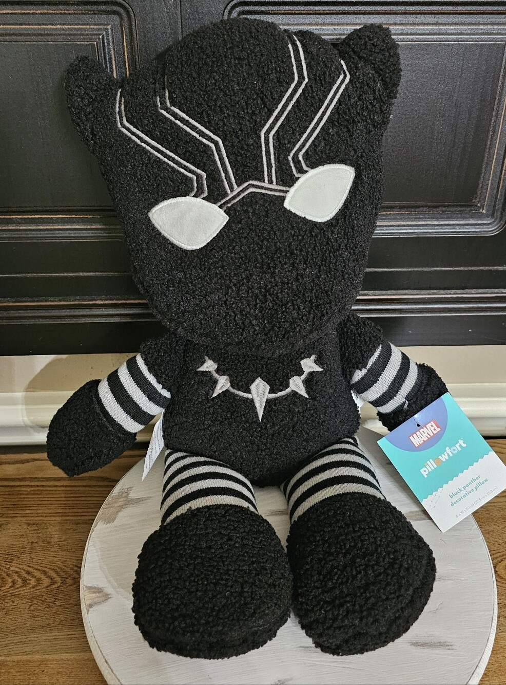 Pillowfort x Marvel Black Panther Pillow Buddy Decorative Kid's Room Decor, NWT